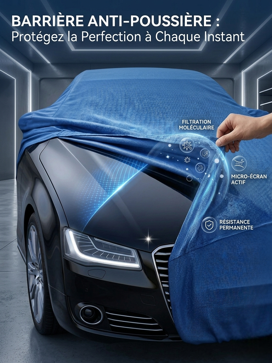 CARsun VENEER : Housse de Protection Totale Anti-Soleil, Poussière et Pluie