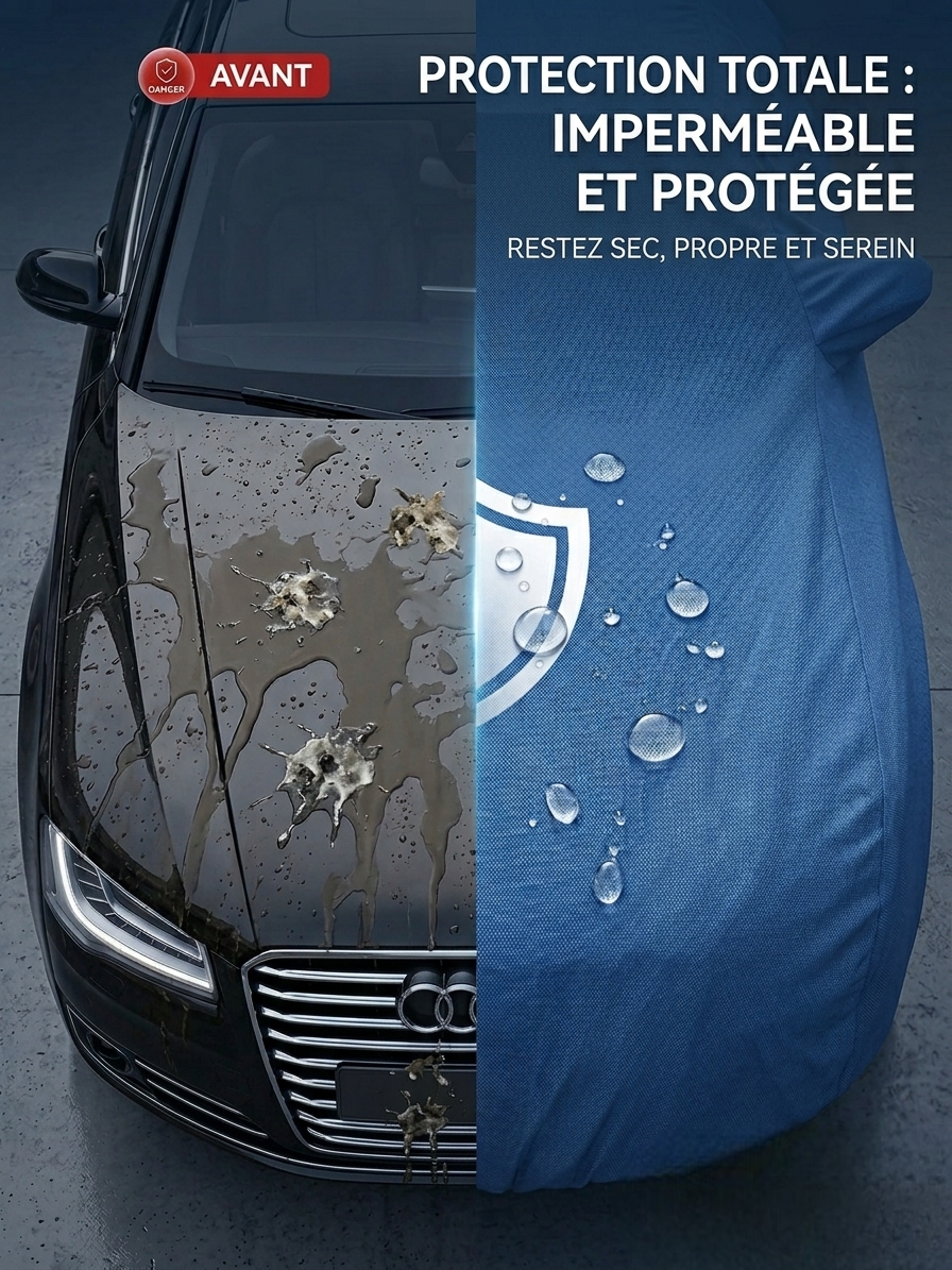 CARsun VENEER : Housse de Protection Totale Anti-Soleil, Poussière et Pluie