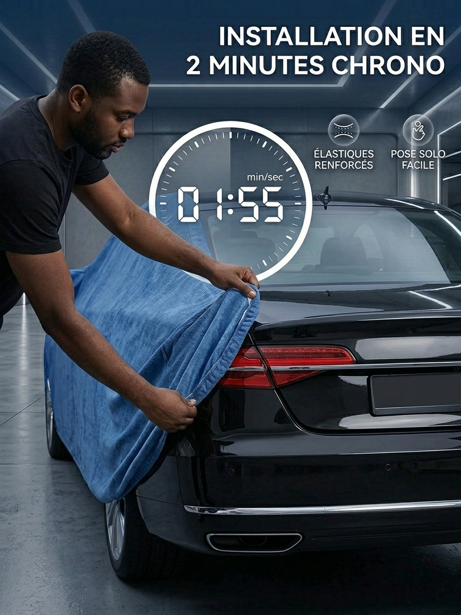 CARsun VENEER : Housse de Protection Totale Anti-Soleil, Poussière et Pluie