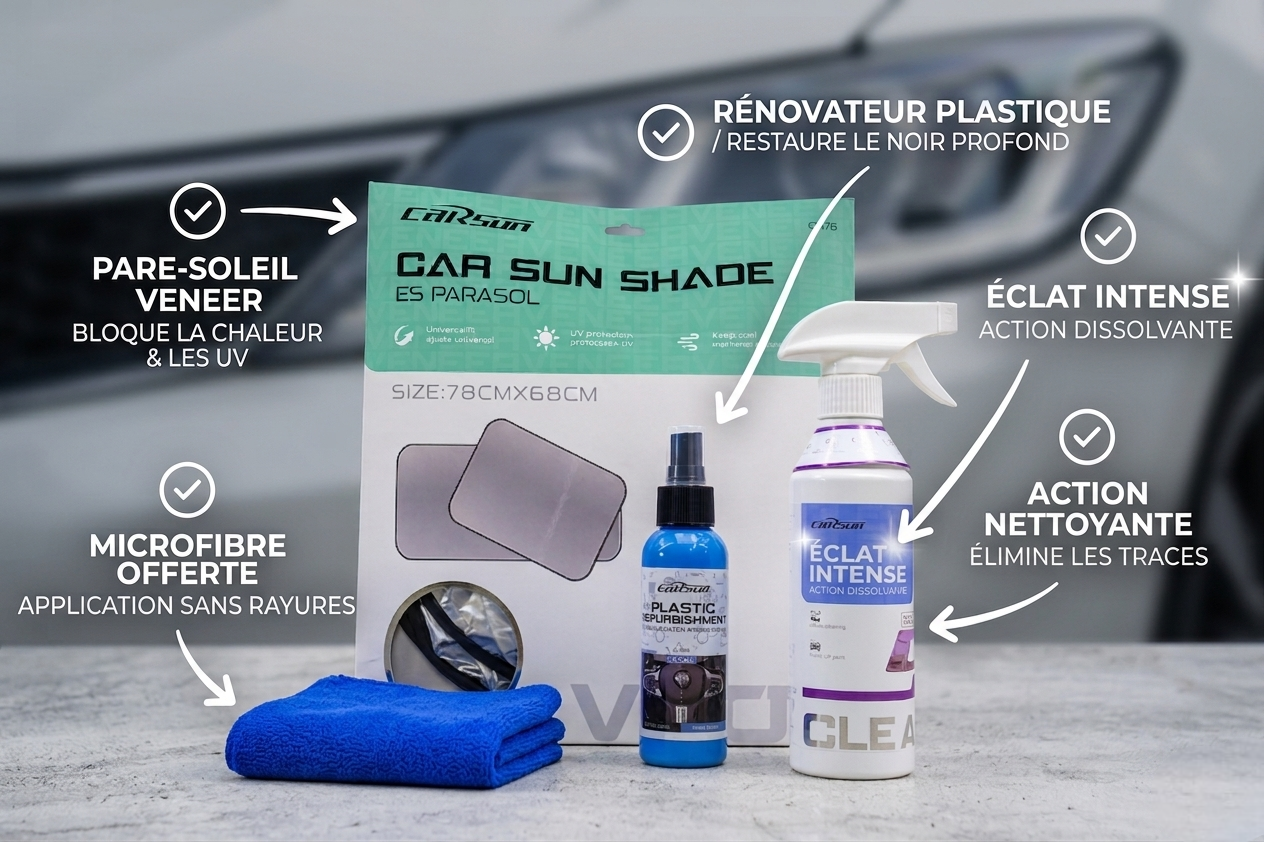 Kit Complet d'Entretien Auto 3 en 1